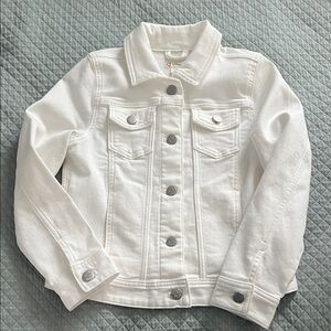 Crewcuts Factory Girls White Jean Jacket